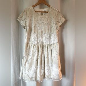Adorable layered lace A-line dress, NWT!